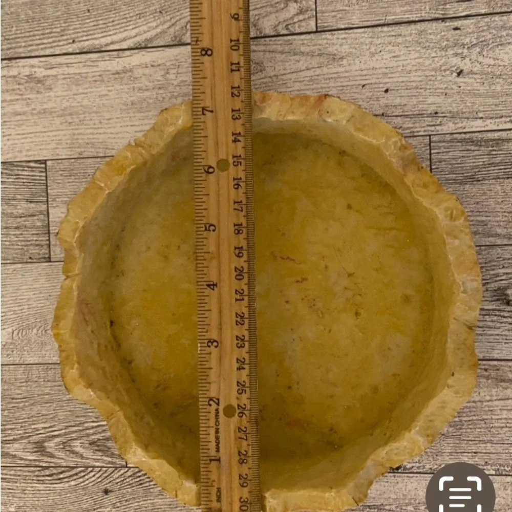 Heavy yellow with orange leaves fall candle holder